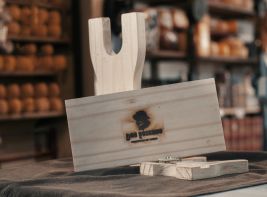 Jamonero madera maciza